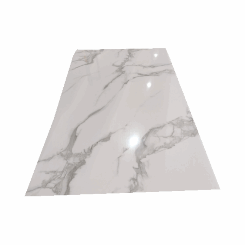 Mataas na glossy waterproof uv marble board pvc wall panel