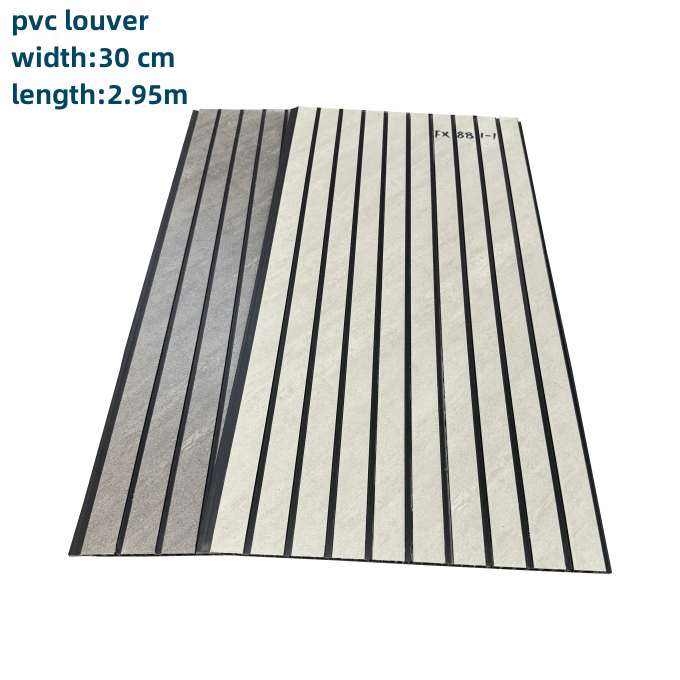 Louvered PVC panels